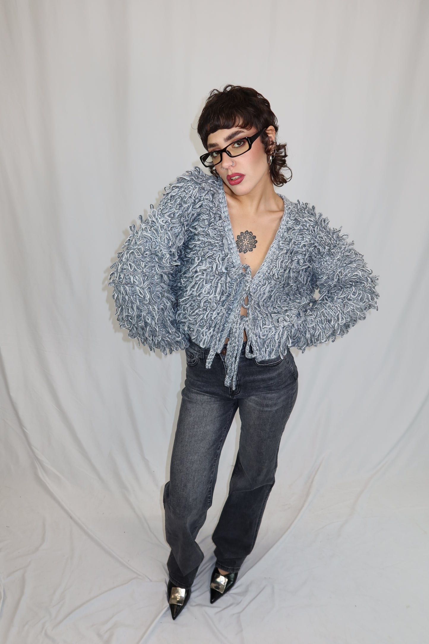 MAGLIONE LOOPY GRIGIO