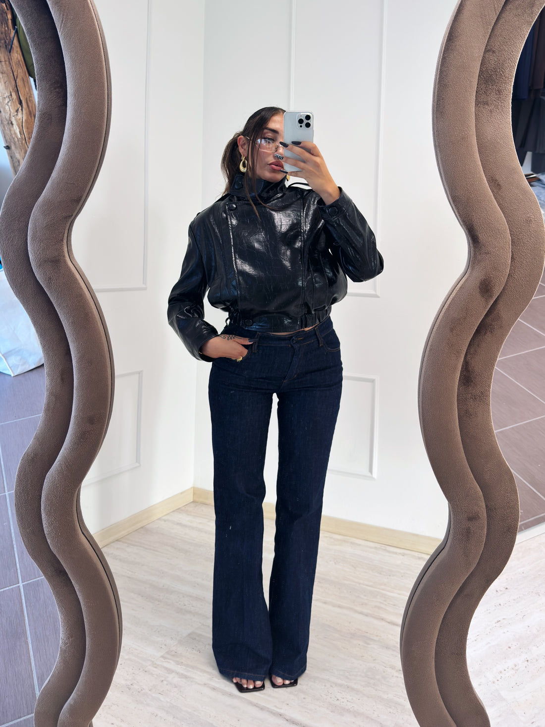 KORA JACKET — Giacca effetto cocco