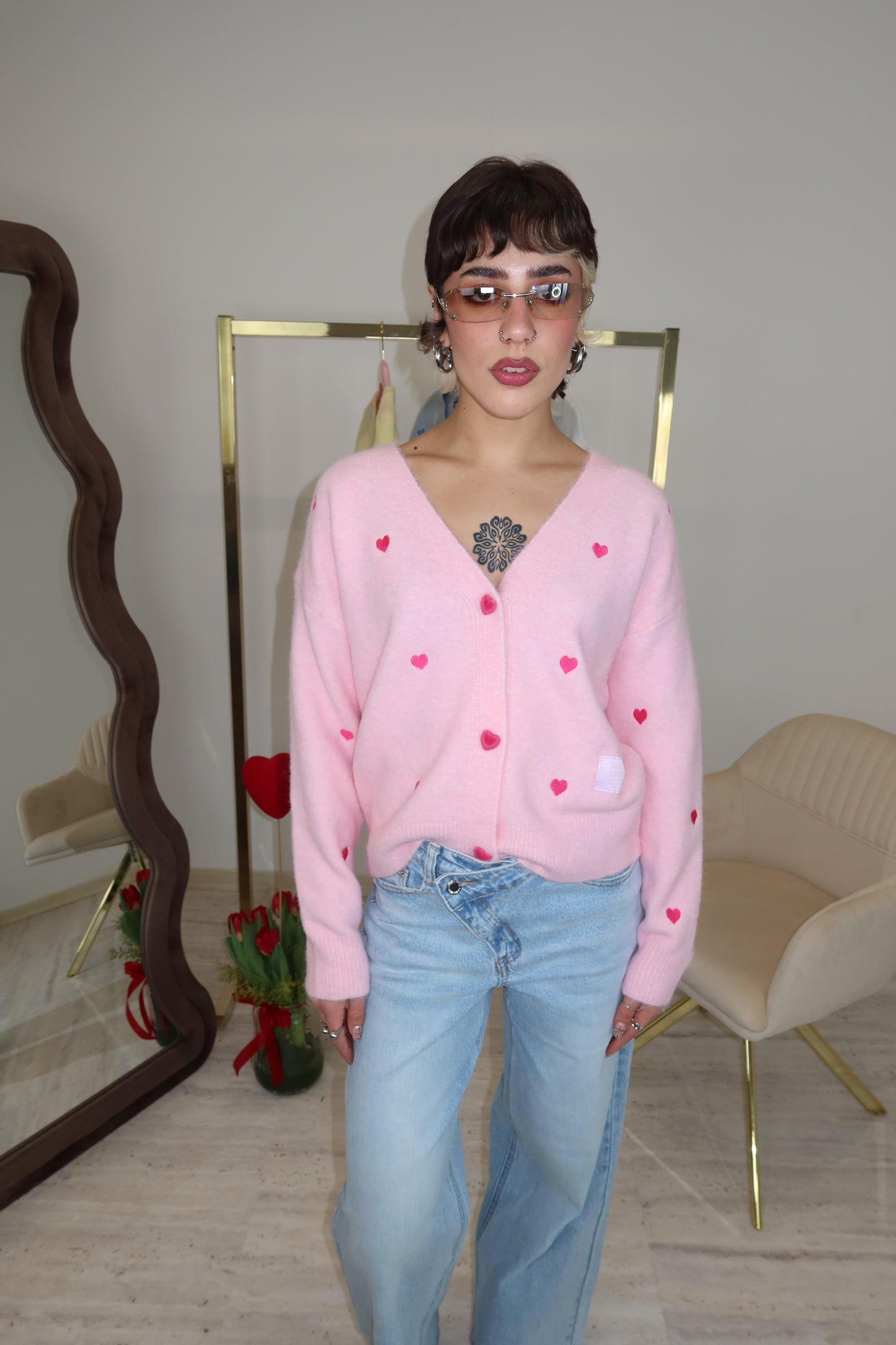 Cardigan “Valentina” Rosa