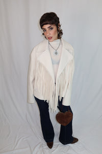 GIACCA FRANGE “IVORY WEST”