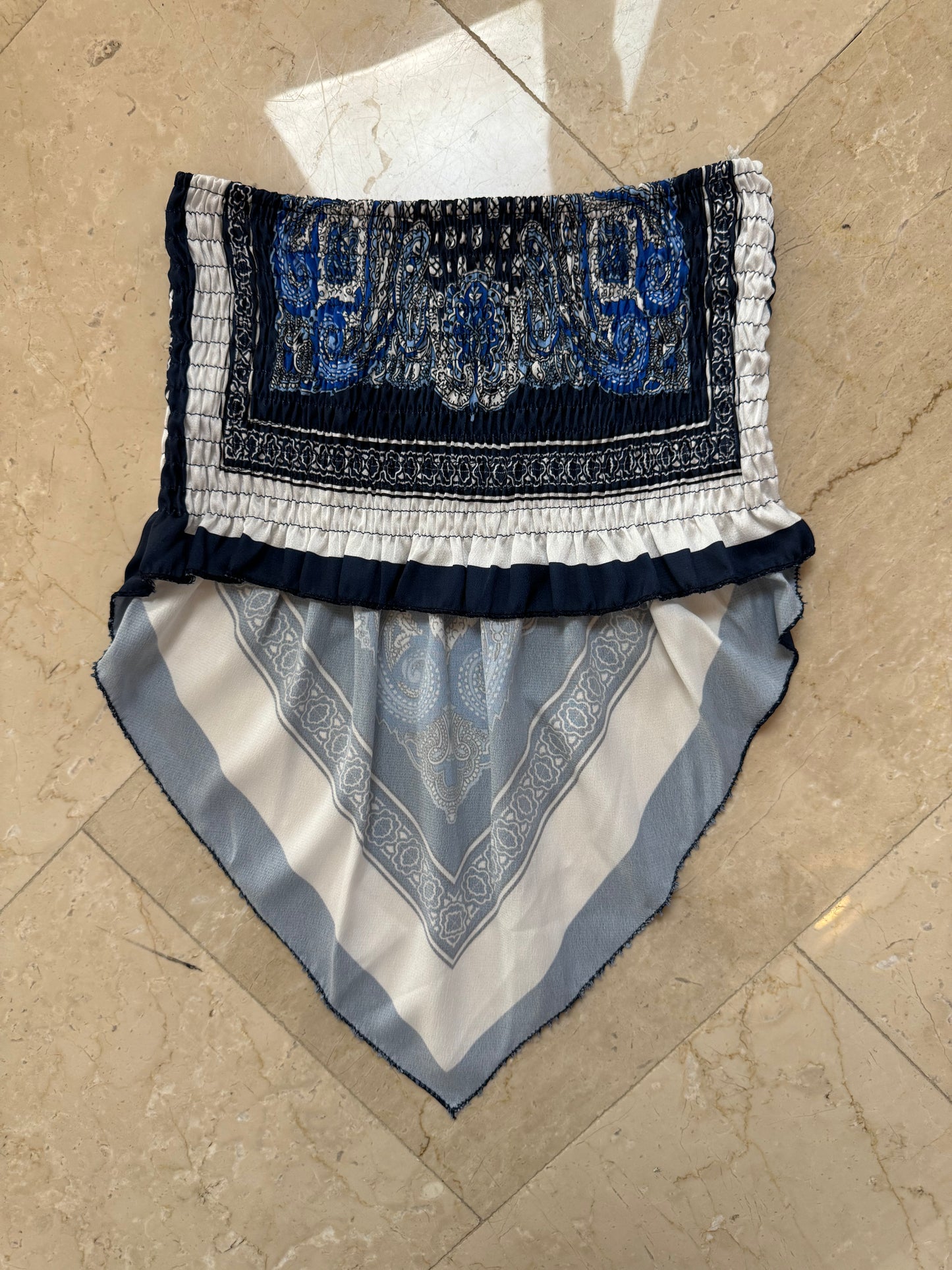 Top Bandana Blu Notte