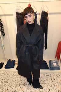 Cappotto grigio misto lana Save style J172835