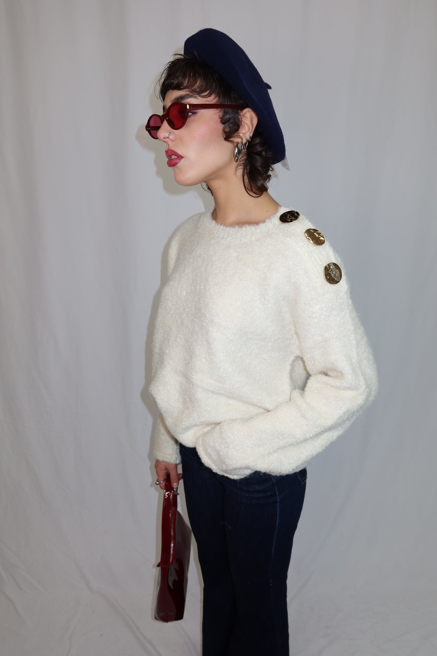 MAGLIONE “LUCILLE” PANNA