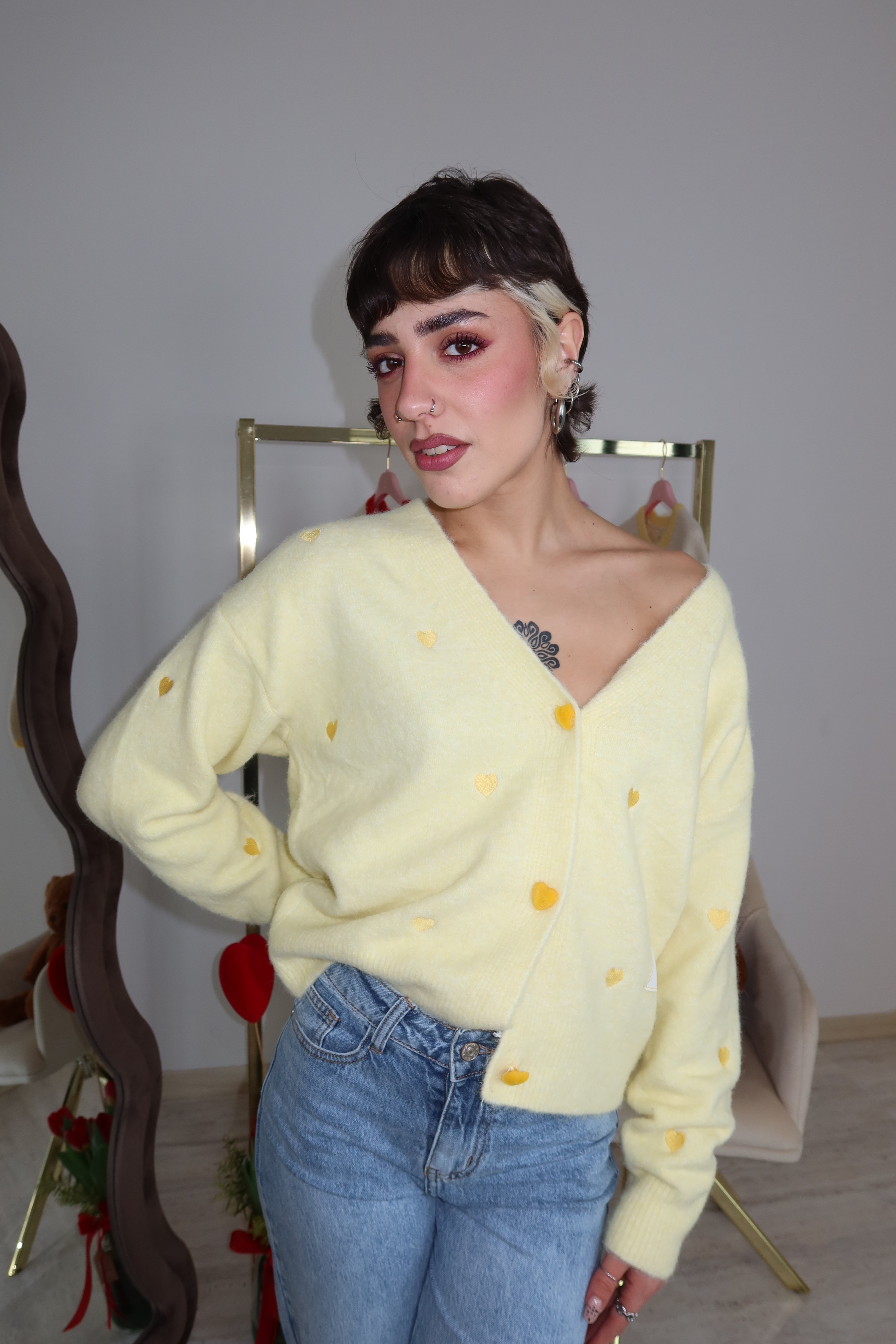 Cardigan “Valentina” Giallo
