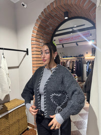 Cardigan intreccio AD64802