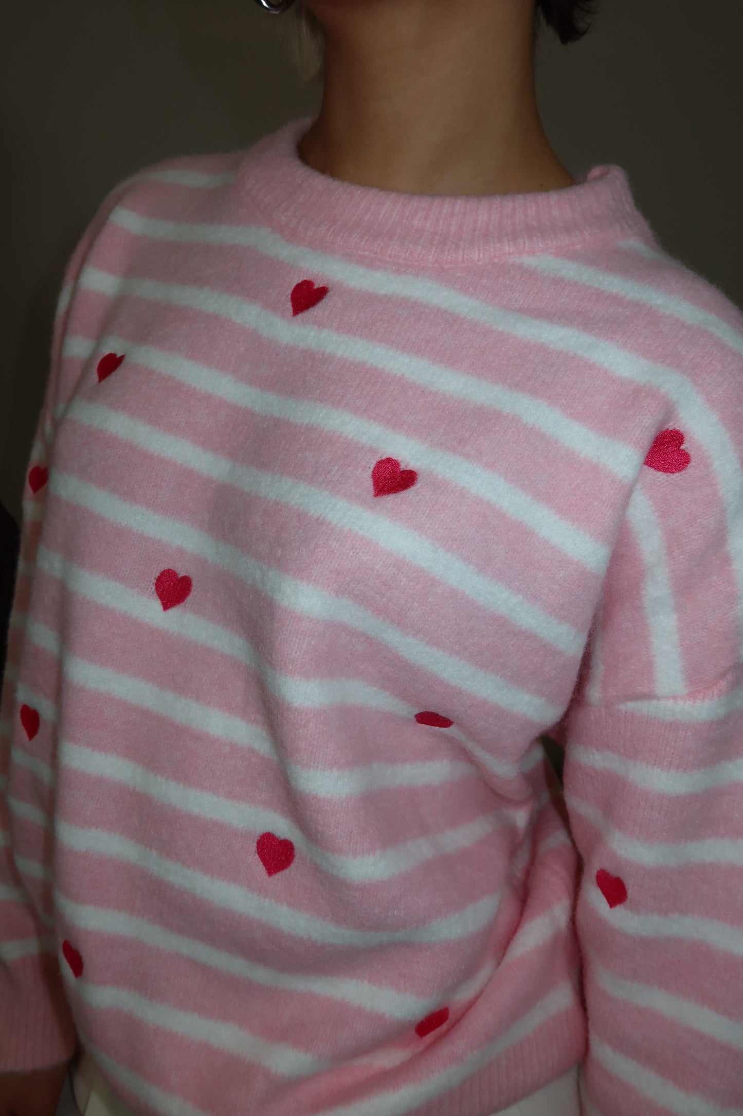 Maglione a Righe  “Pink Luv”