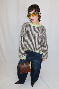 MAGLIONE OVERSIZE A RIGHE