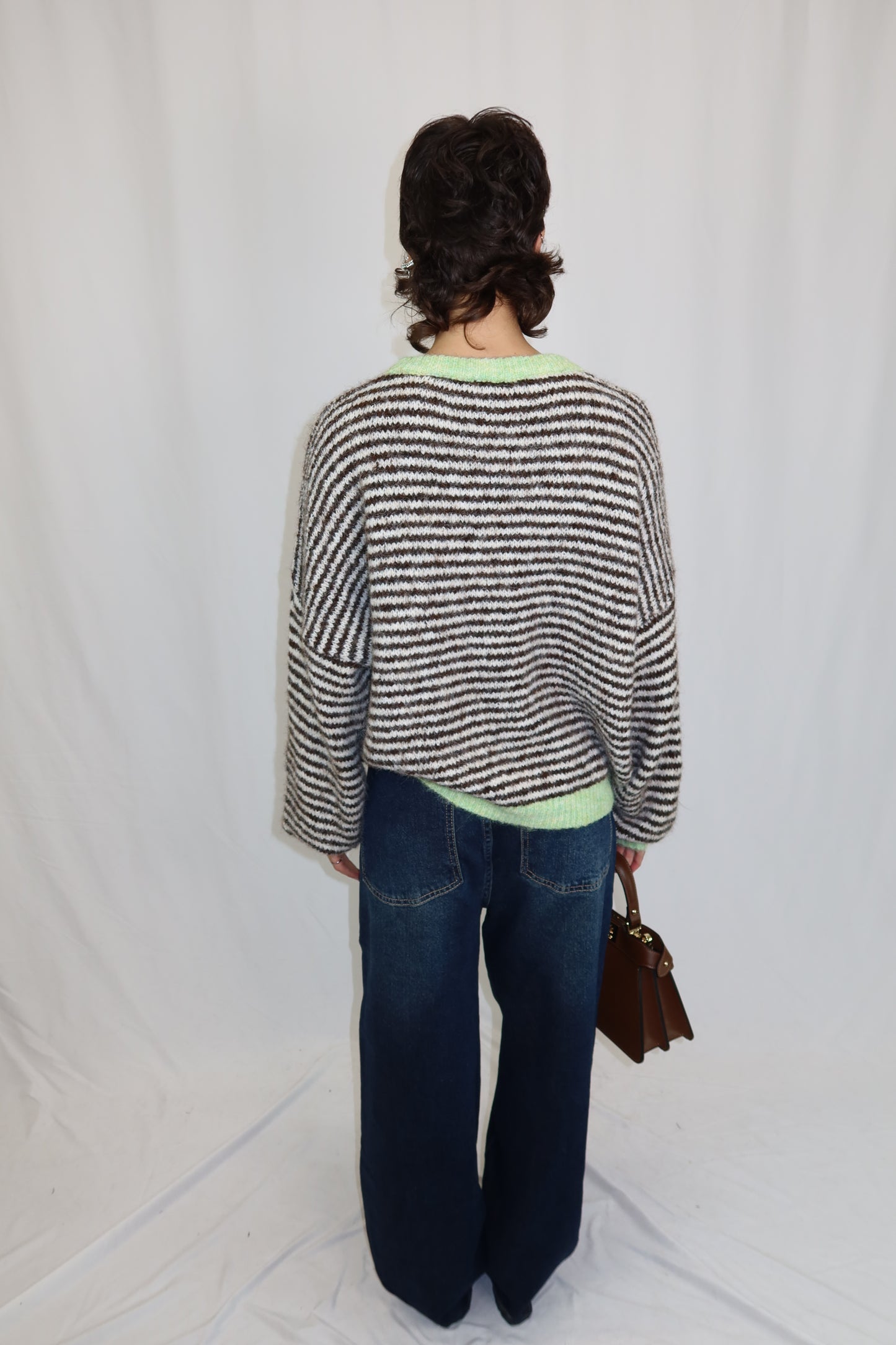 MAGLIONE OVERSIZE A RIGHE