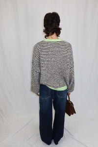 MAGLIONE OVERSIZE A RIGHE