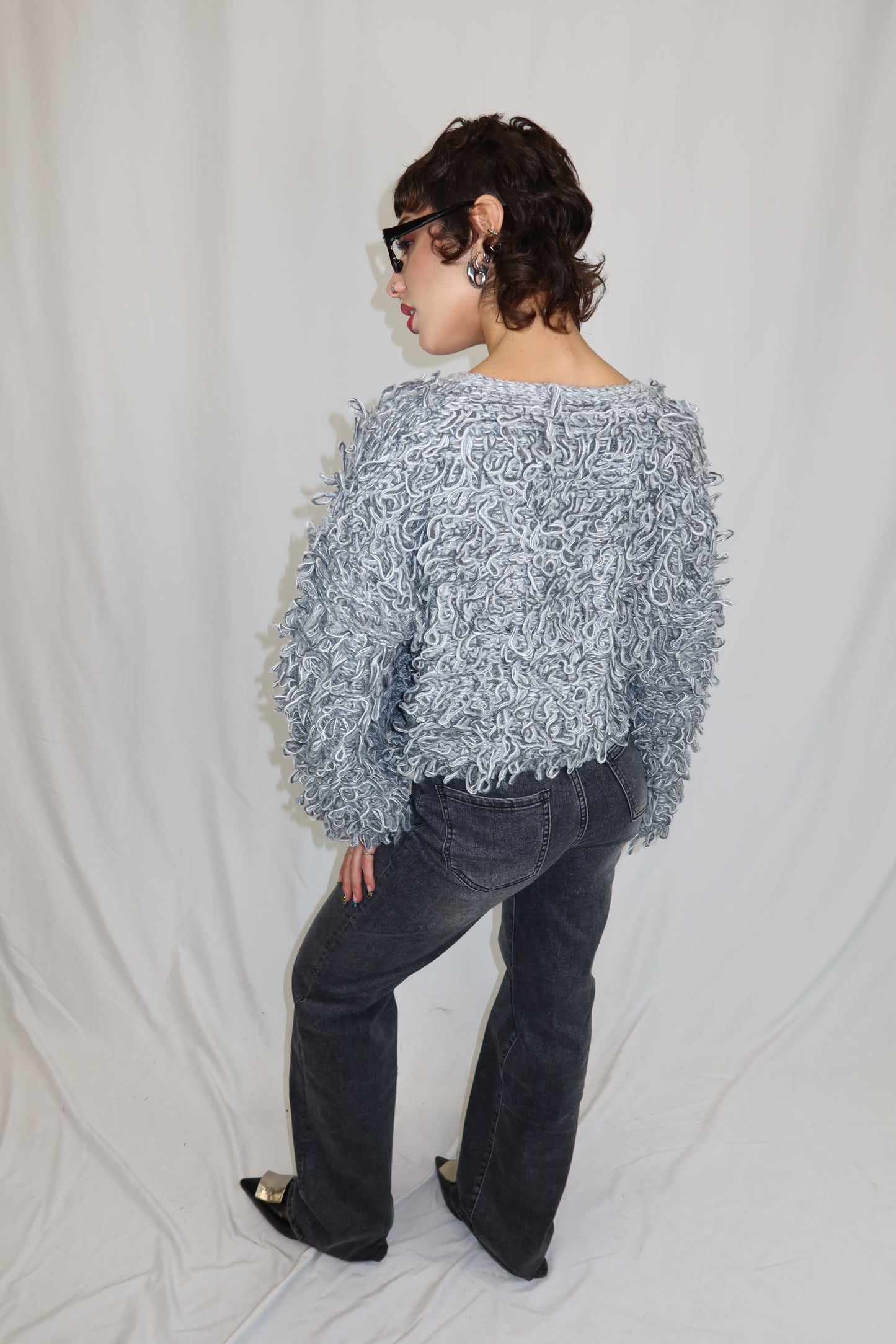 MAGLIONE LOOPY GRIGIO