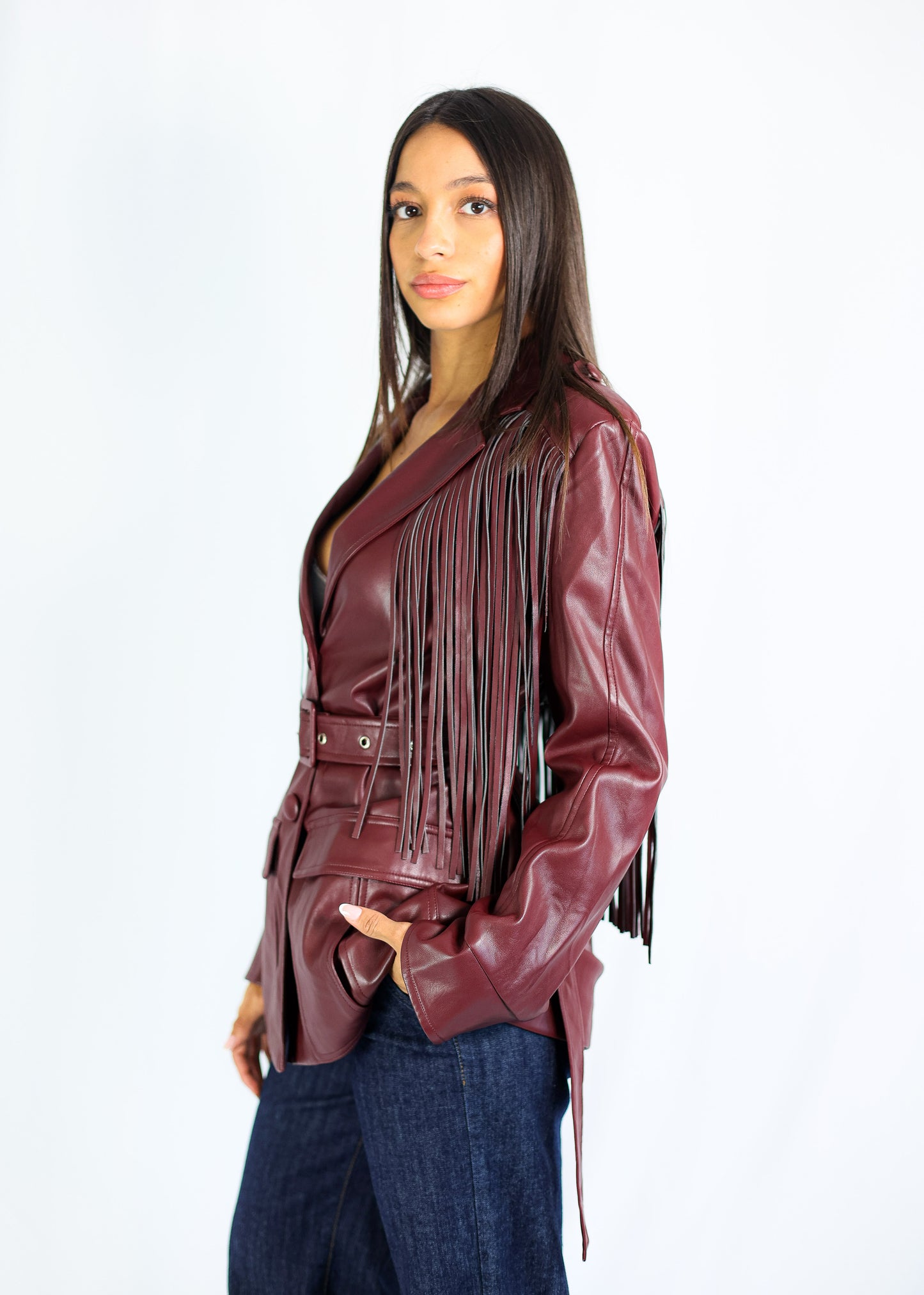 BLAZER DAKOTA – BORDEAUX FRANGE EDITION