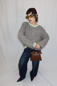 MAGLIONE OVERSIZE A RIGHE