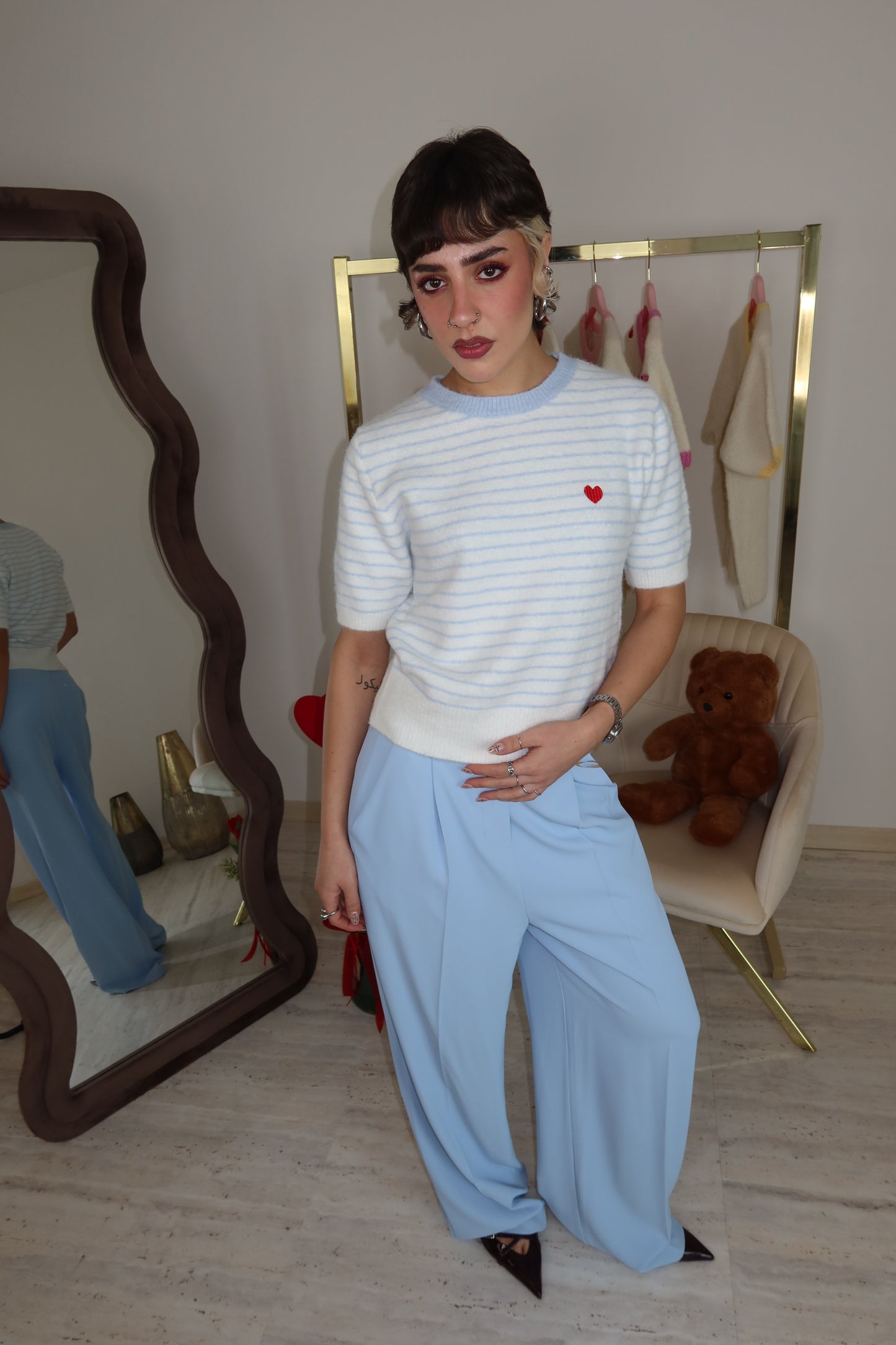 Maglioncino manica corta “Bisou”