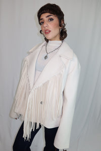 GIACCA FRANGE “IVORY WEST”