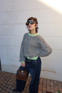 MAGLIONE OVERSIZE A RIGHE