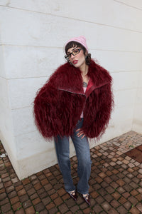 ECO PELLICCIA “LUXE FLUFF” BORDEAUX