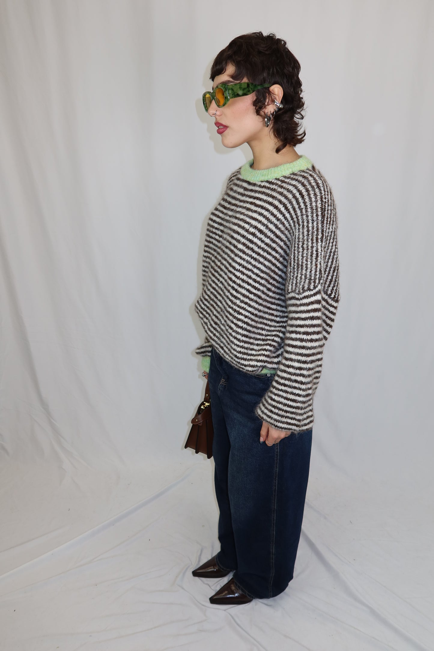 MAGLIONE OVERSIZE A RIGHE