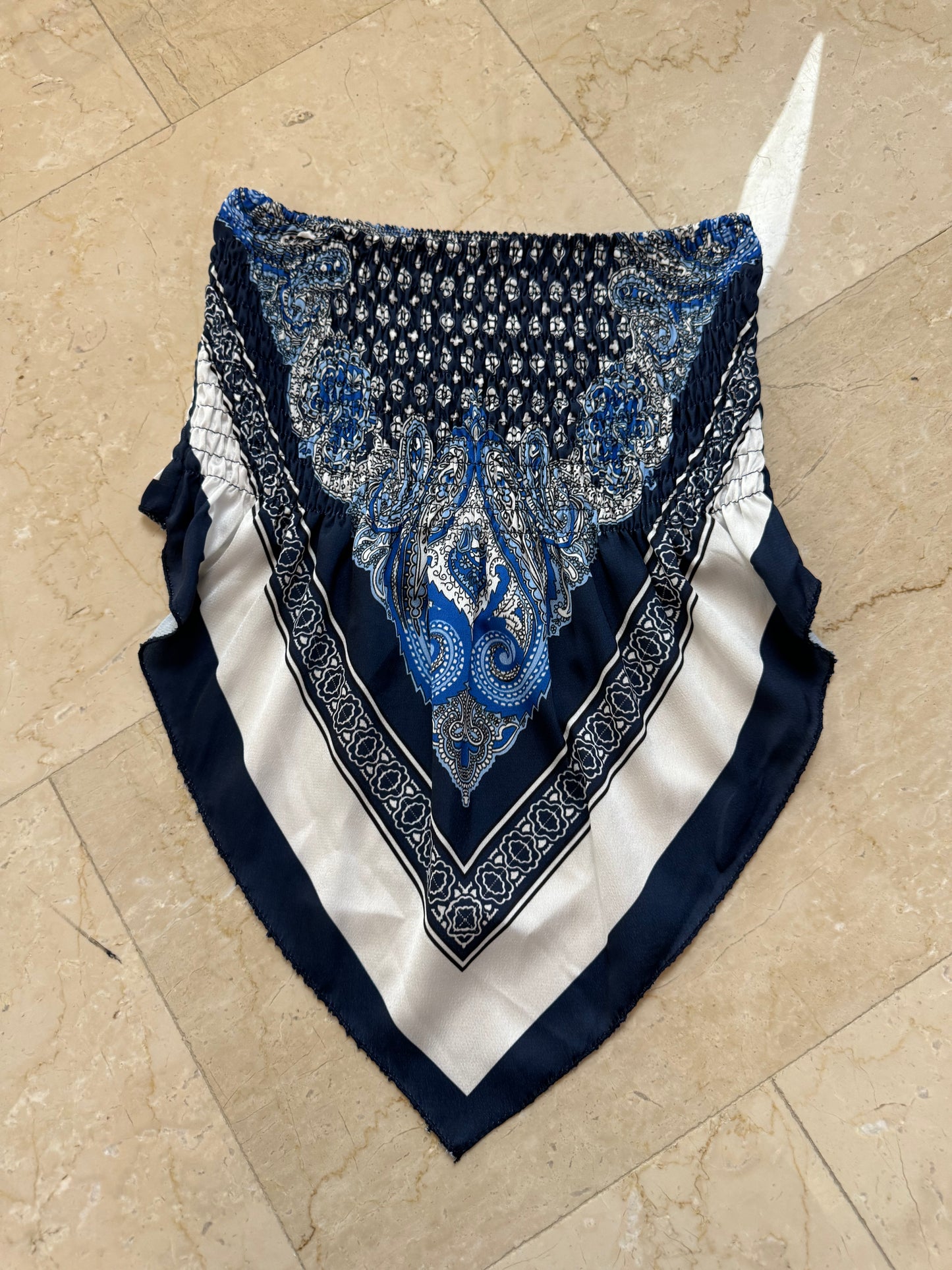 Top Bandana Blu Notte