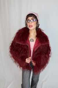 ECO PELLICCIA “LUXE FLUFF” BORDEAUX