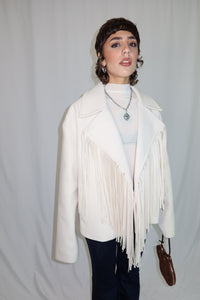 GIACCA FRANGE “IVORY WEST”