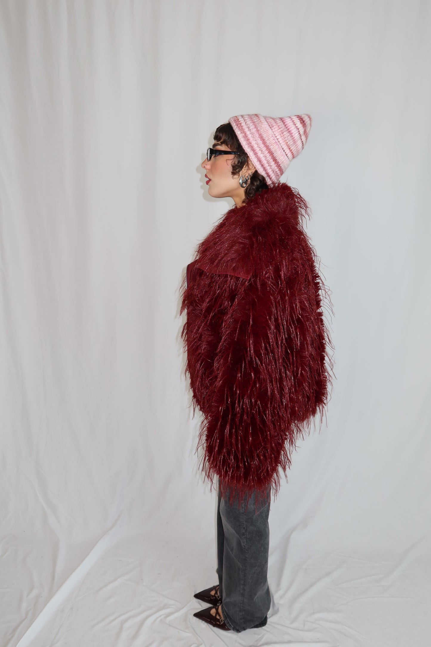 ECO PELLICCIA “LUXE FLUFF” BORDEAUX