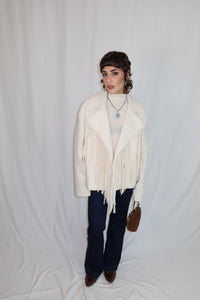 GIACCA FRANGE “IVORY WEST”