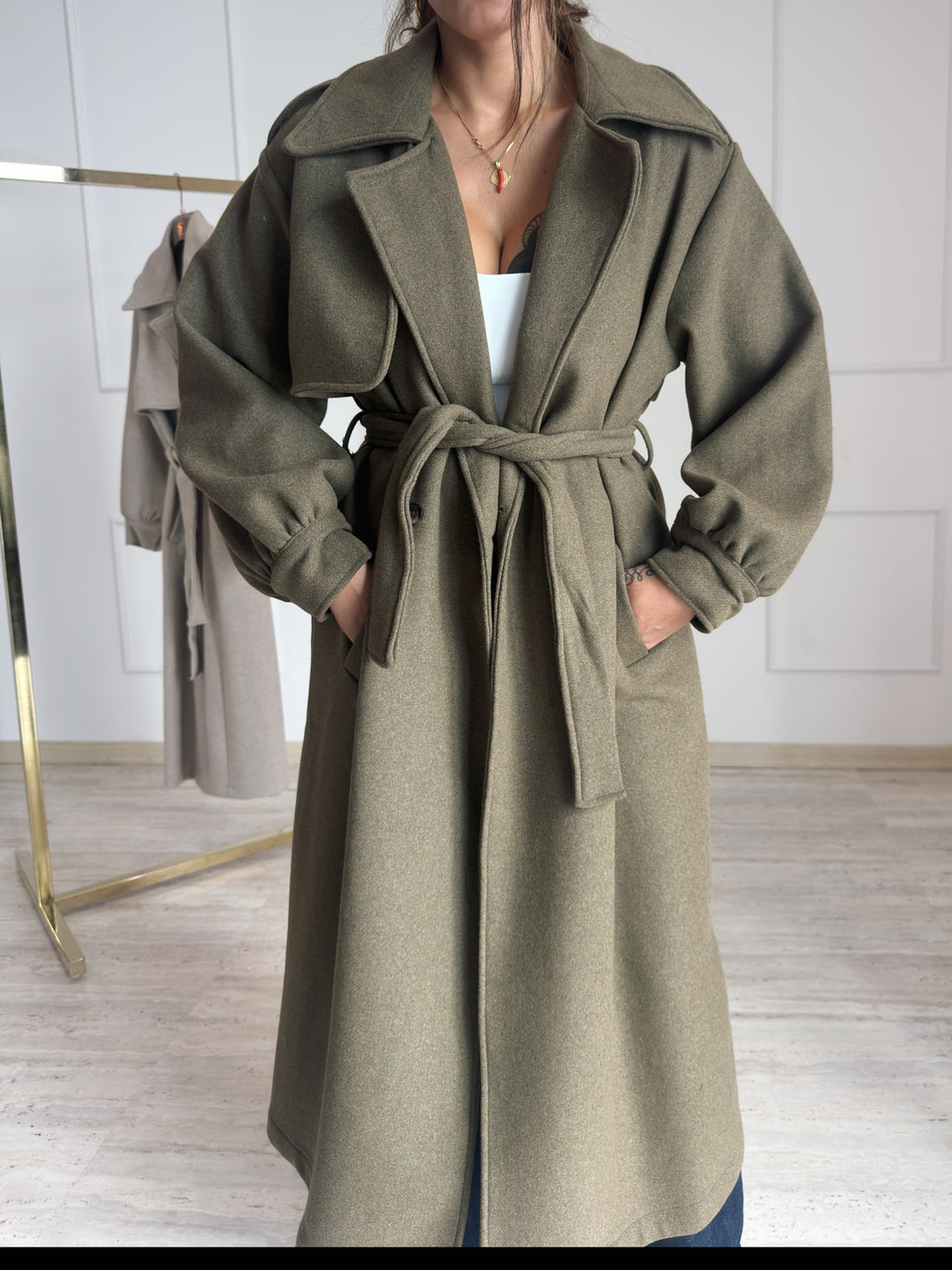 CAPPOTTO ÉLAN IN MISTO LANA