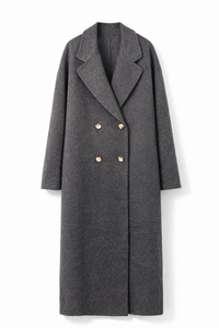 Cappotto grigio misto lana Save style J172835