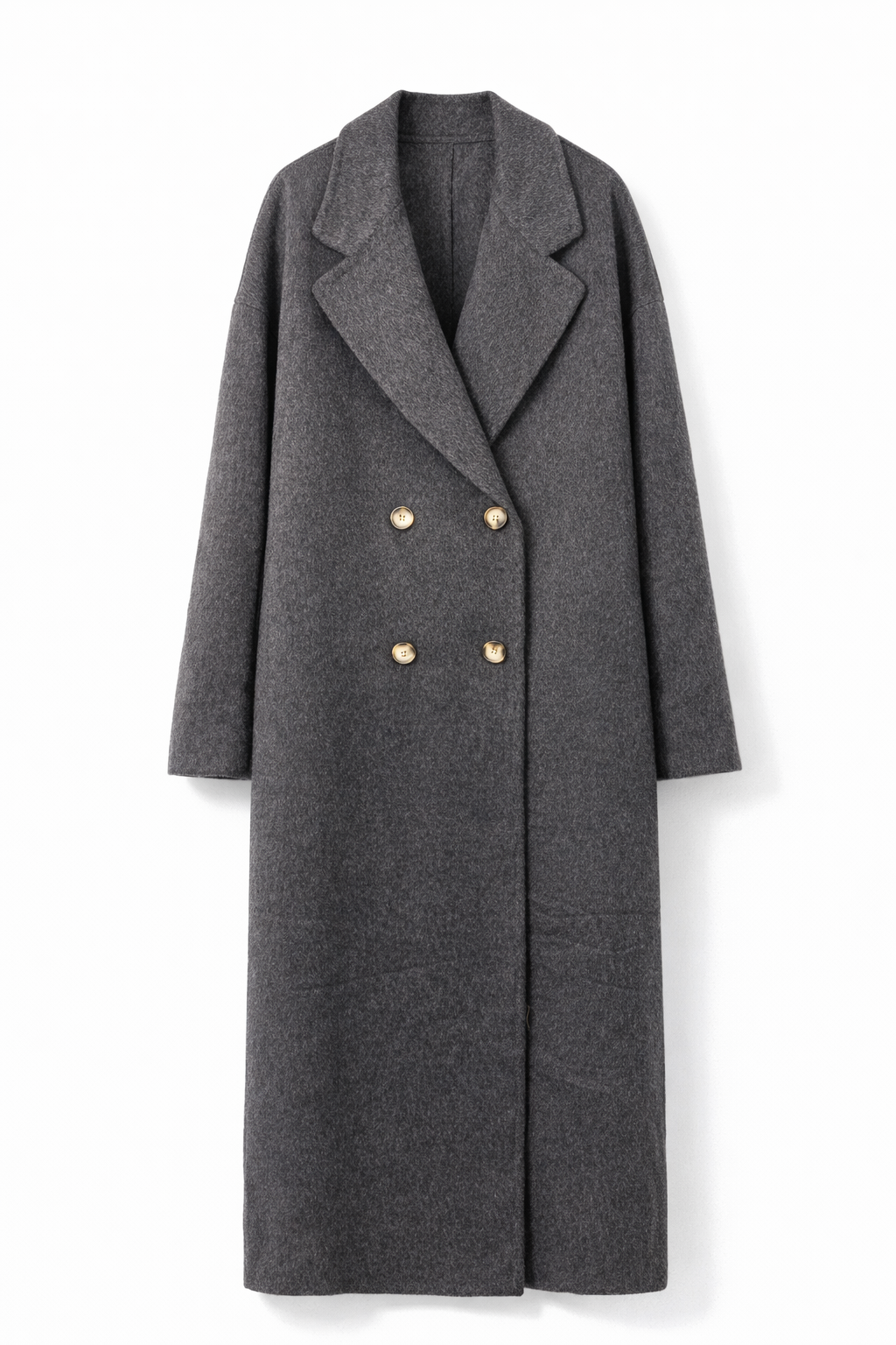 Cappotto grigio misto lana Save style J172835