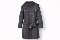 Piumino lungo nero 0B248015