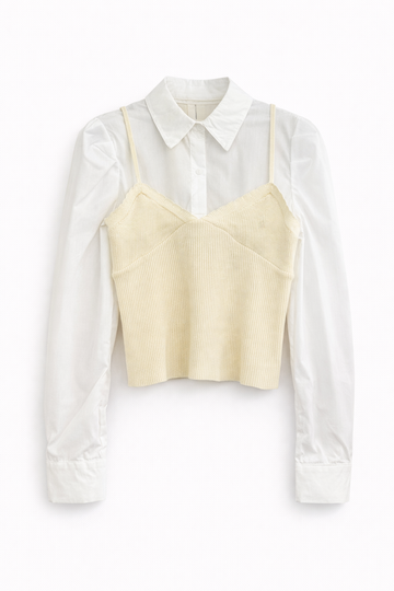 Camicia crop top Rome group 7808