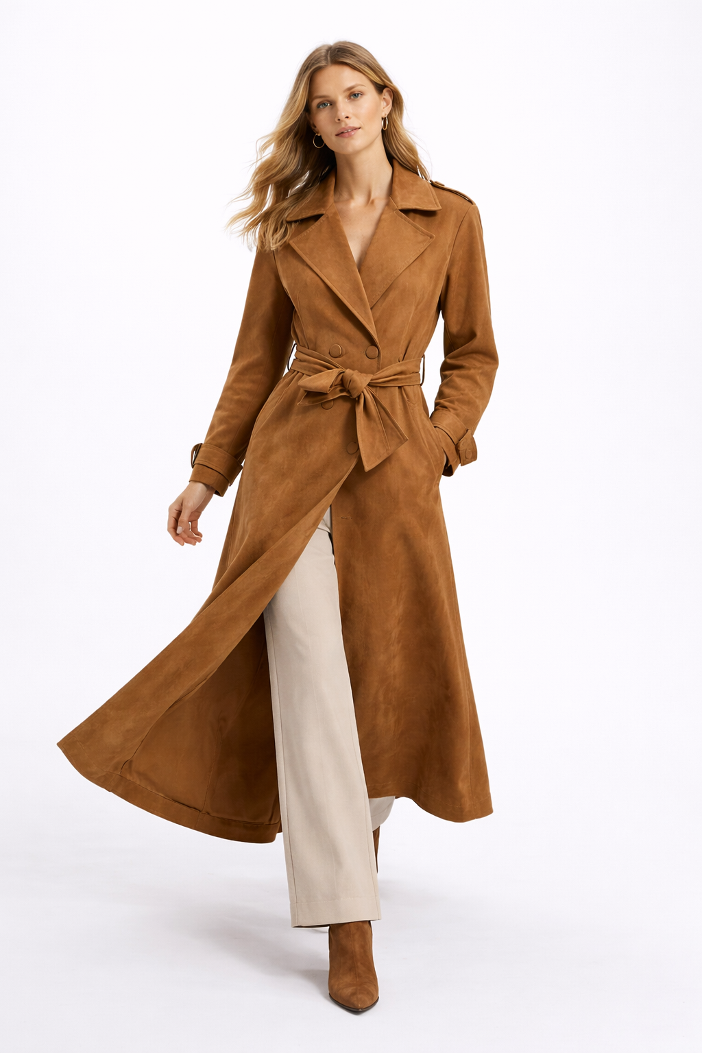 TRENCH SUEDE “BOJACK” - KIKKSIX KXGI2080MOR