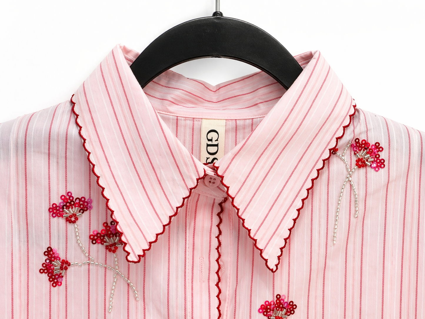 Camicia “Rosalie” Ricamata a Righe Crystal 71557