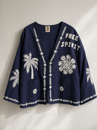 Giacca “Free Spirit” Navy Embroidered