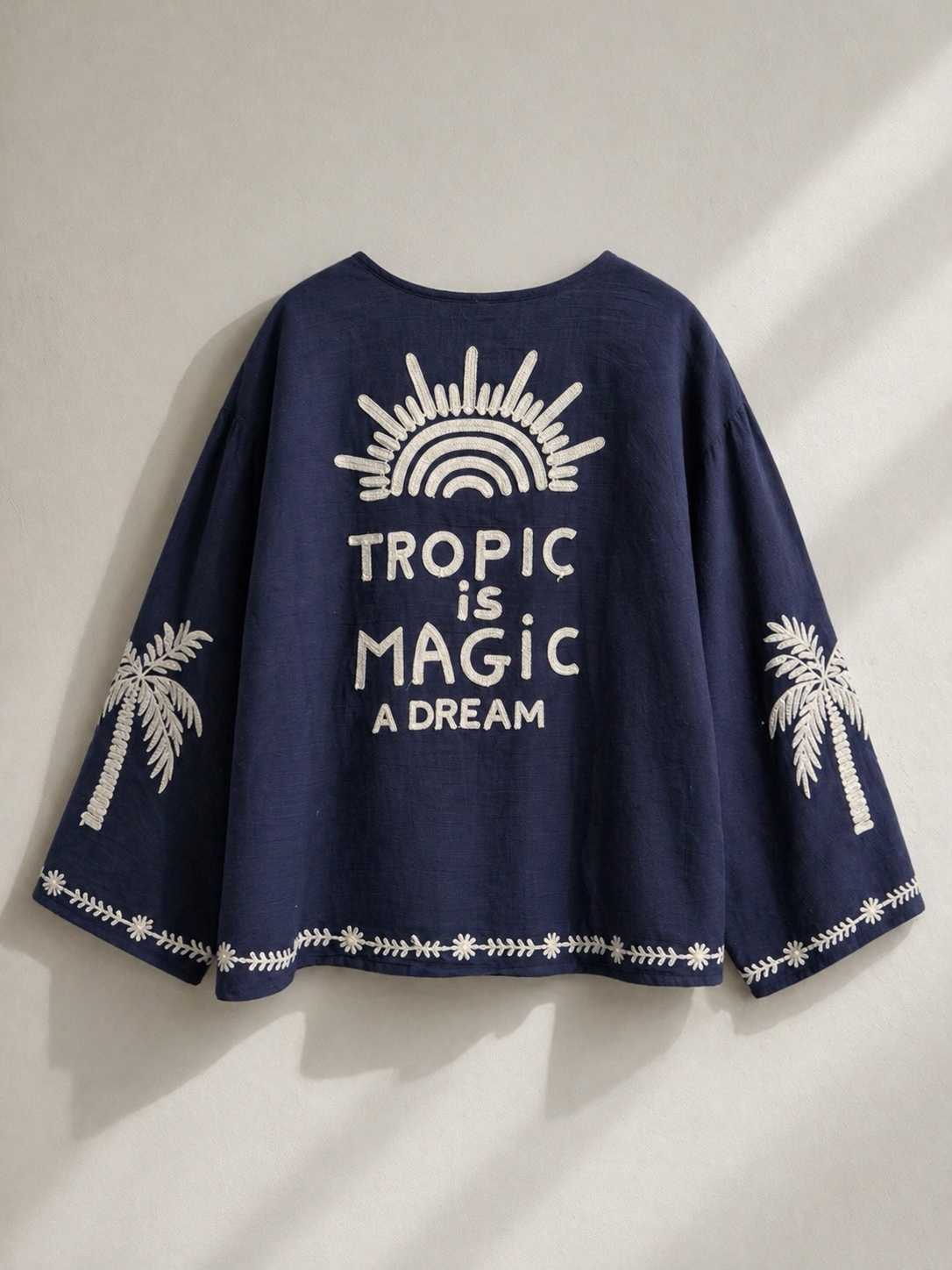 Giacca “Free Spirit” Navy Embroidered