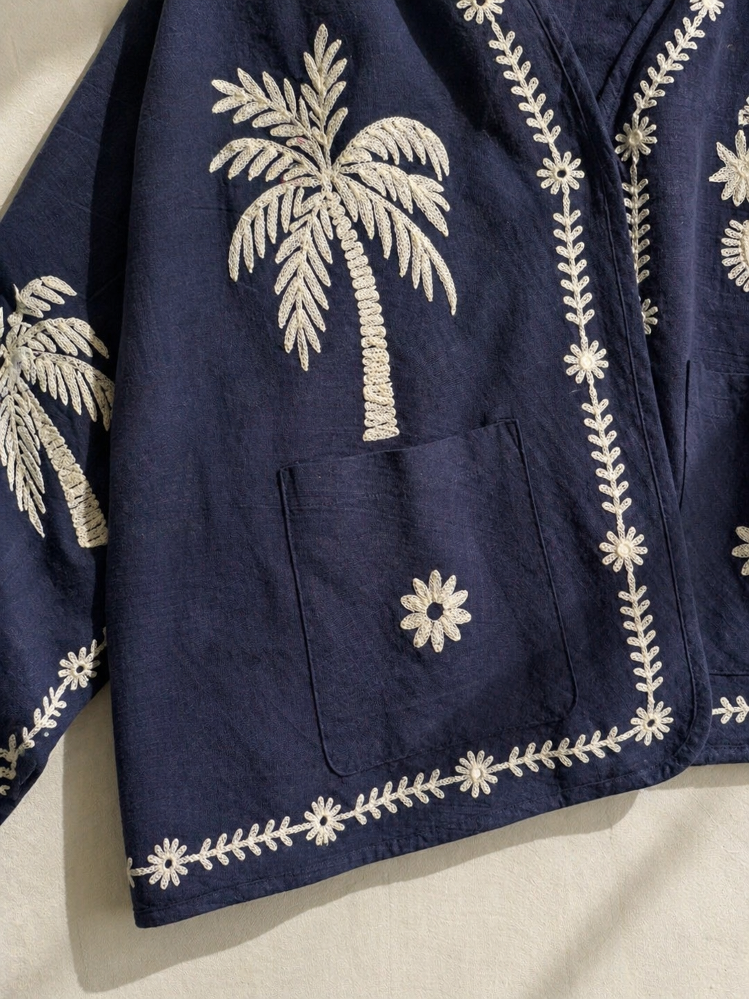 Giacca “Free Spirit” Navy Embroidered